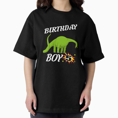 5 Years Old Birthday Design Brontasaurus GifDesign by drwigglebutts