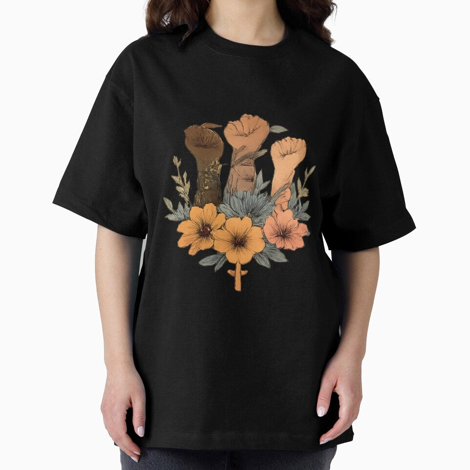 Women's Power Fist Floral – Feminist Empowerment Women Design by Aura.Creative