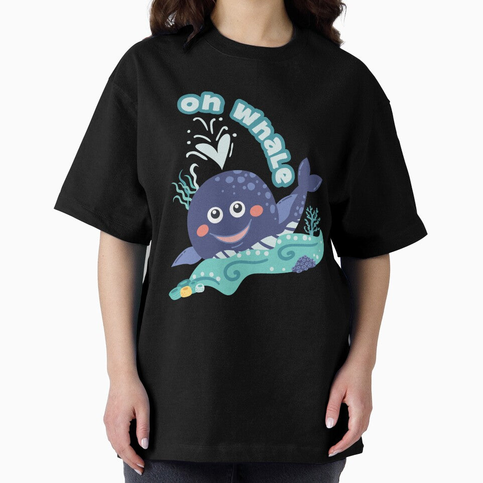 Cute, Trendy, Fashionable and Funny Whale Pun OH WHALE Marine Aesthetics, Ocean Life, Whale Lovers, Oh Well Pun Illustration by zenturtlemerch