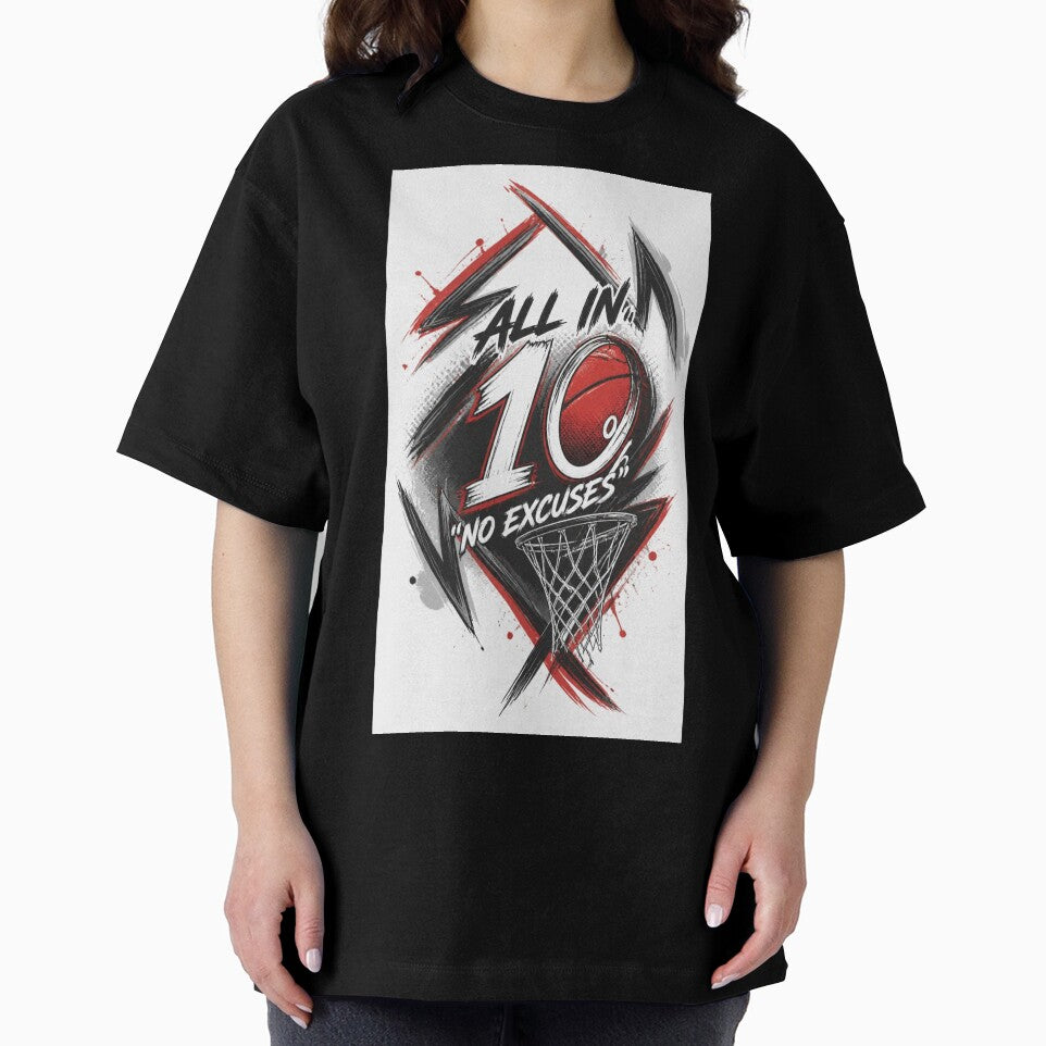 "No Excuses Basketball Grind Motivational Graphic" by KUHATLIKHA