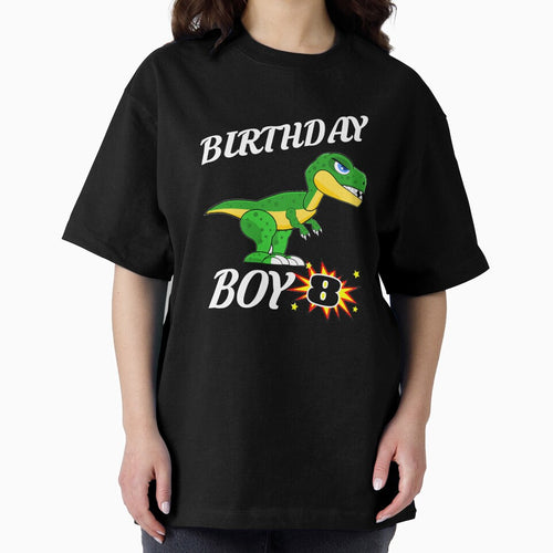 8 Years Old Birthday Design T Rex GifDesign by drwigglebutts