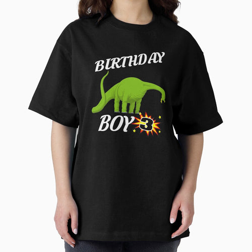 3 Years Old Birthday Design Brontasaurus GifDesign by drwigglebutts