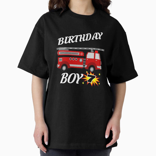 7 Years Old Birthday Design Firetruck GifDesign by drwigglebutts