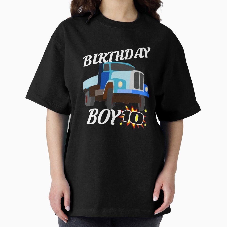 10 Years Old Birthday Design Truck GifDesign by drwigglebutts
