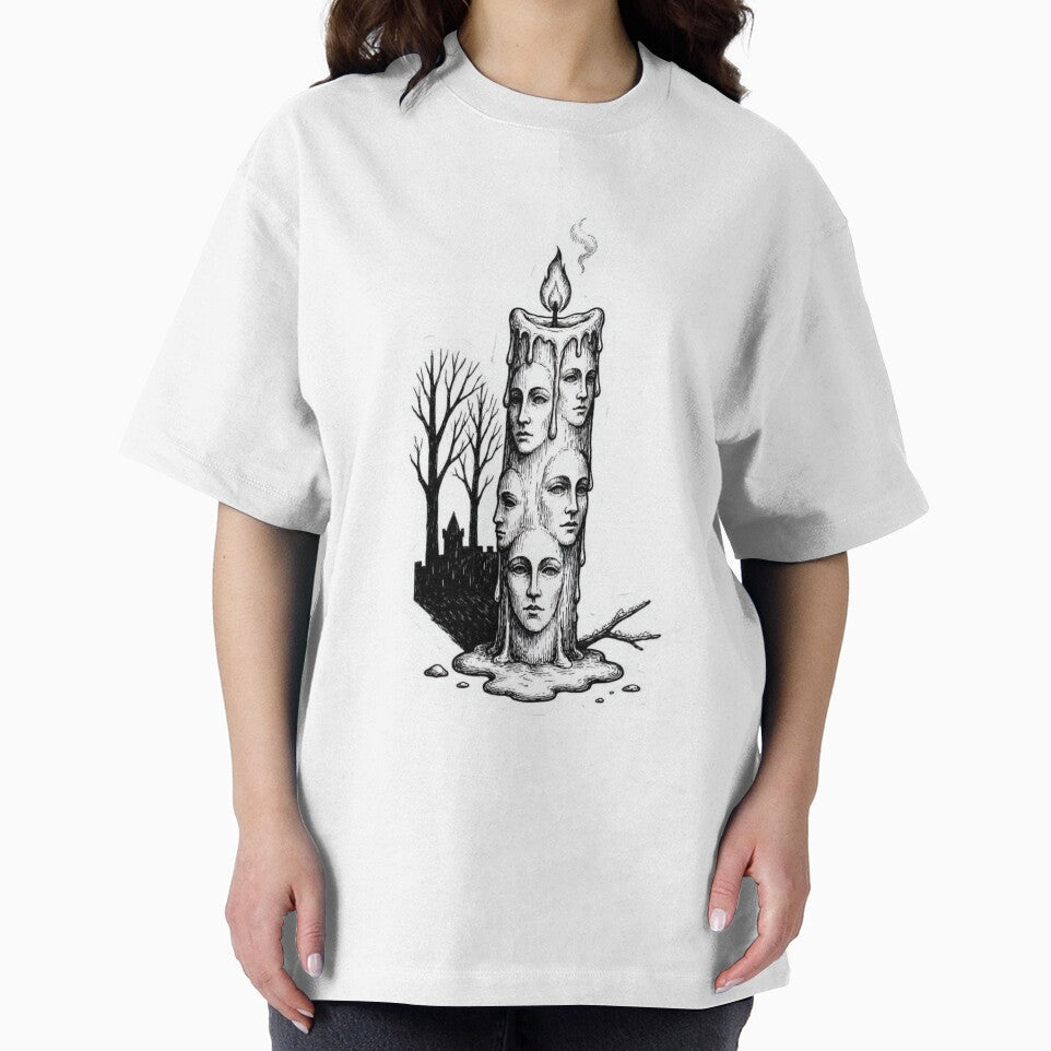 Gothic Christmas Candle – Dark Winter Holiday Art by YumeKitsune
