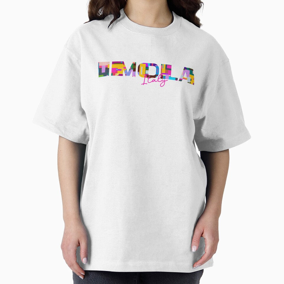 Imola, Italy, Vibrant Abstract City Typography Art by Wanderful-roads
