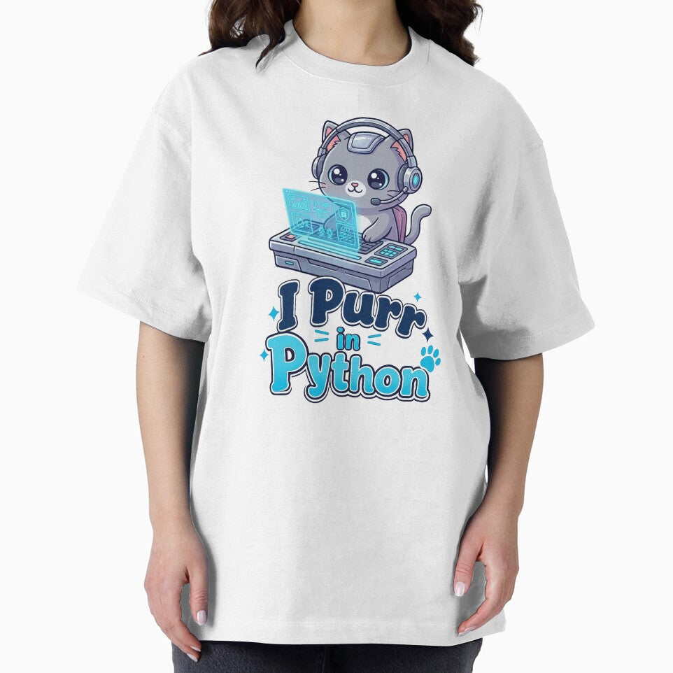 Futuristic Tech Cat | Cute Chibi Hacker Kitten with Holographic Screen by MurkCraft