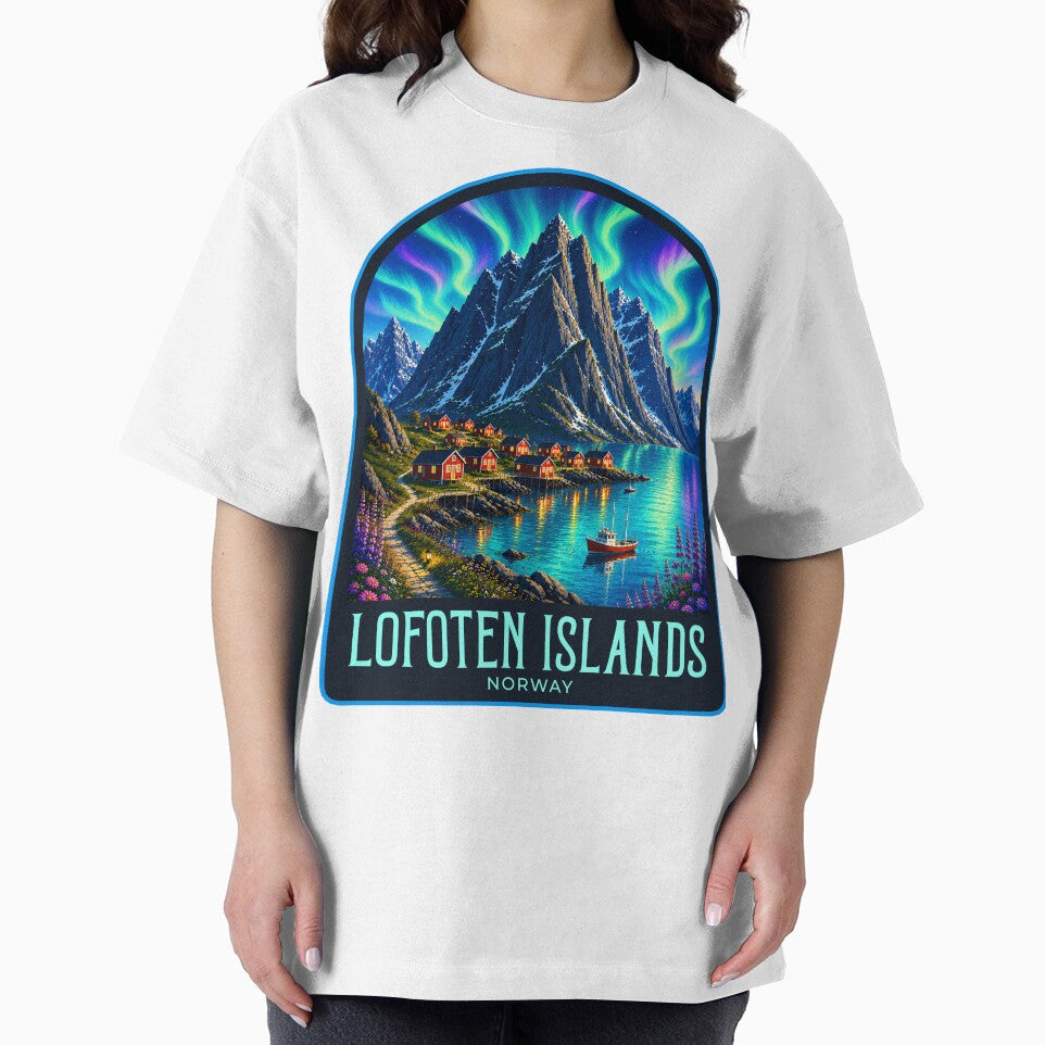 Lofoten Islands Vintage Travel Illustration by HomeLivingCo