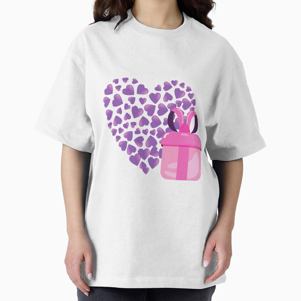 Purple heart with gift by sheelashop