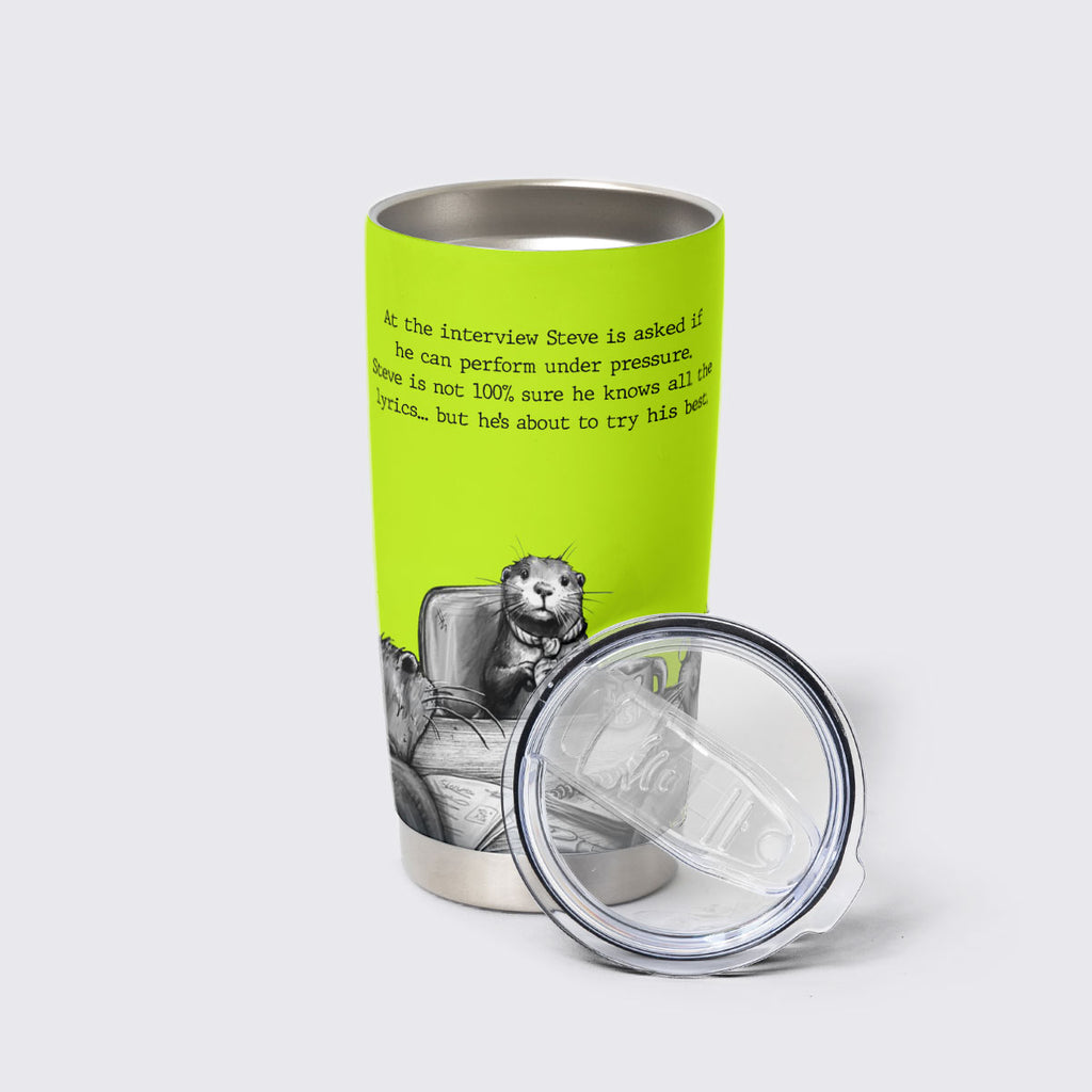 The Interview Steve Tumbler 20 Oz Funny Otter Meme