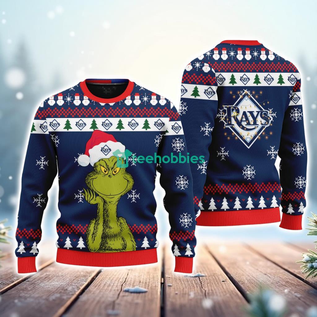 Tampa Bay Rays MLB The Grinch Funny Merry Christmas Uglly Sweater 3D New Trend