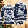 Tennessee Titans Logo Ugly Christmas Sweater 3D Printed Unisex Sweater For Men And Women