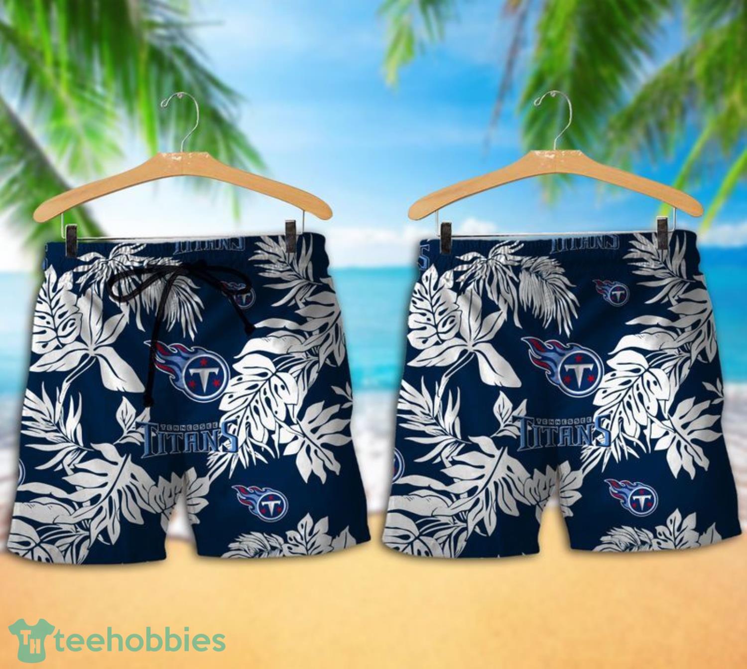 Tennessee Titans Tropical Pattern Combo Hawaii Shirt and Shorts For Fans