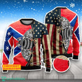 Tequila Patron USA Flag 3D Sweater For Men Women