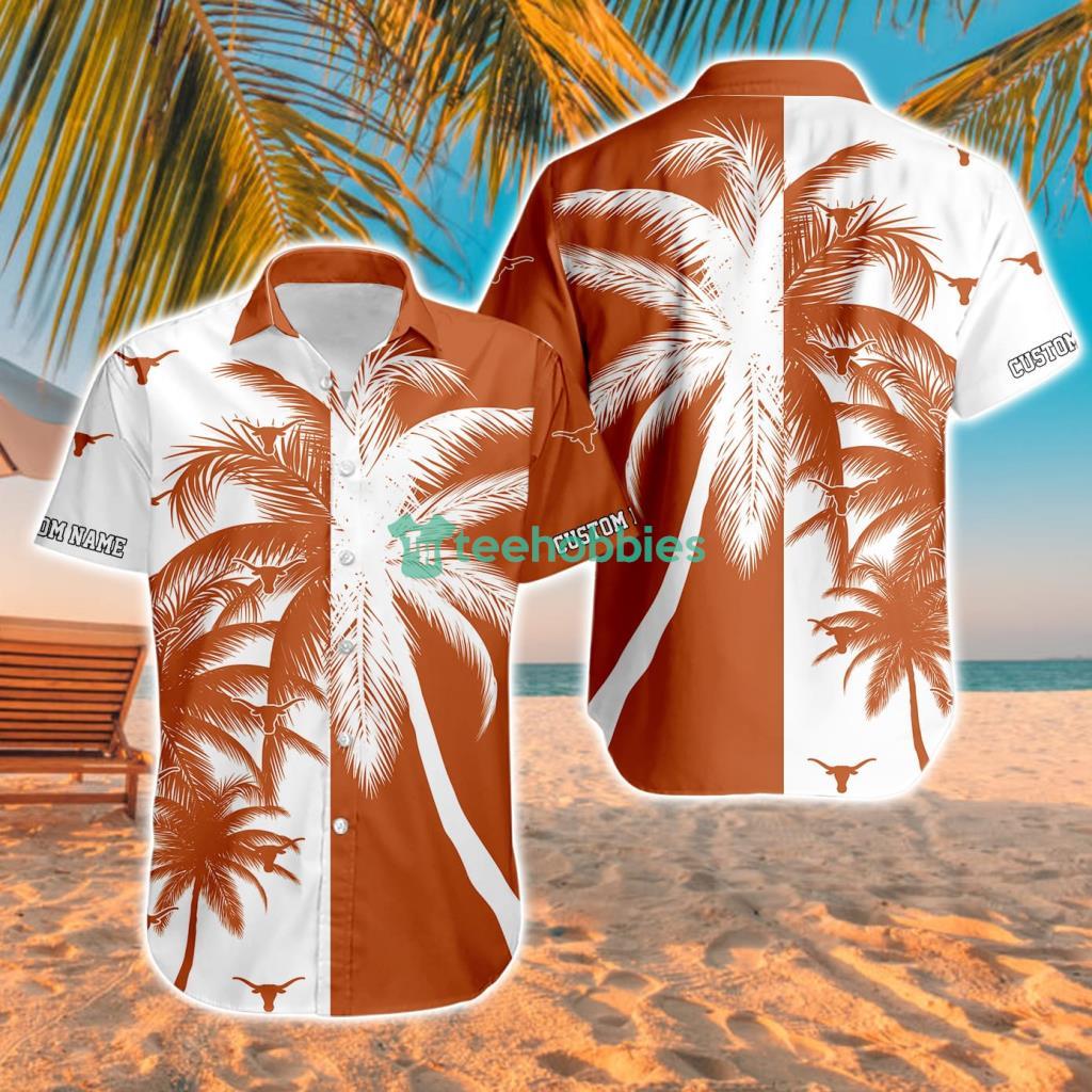 Texas Longhorns Ncaa Aloha Tropical Hawaiian Shirt For Men And Women Custom Name