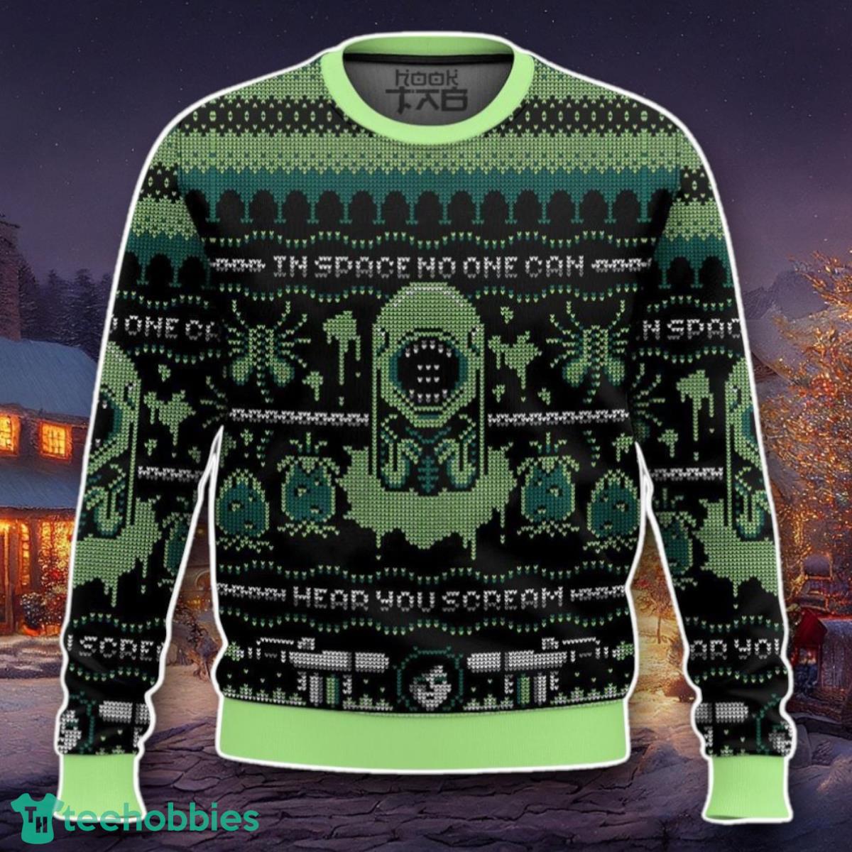 The Alien, No One Can Hear You Scream Ugly Sweater Unique Gift