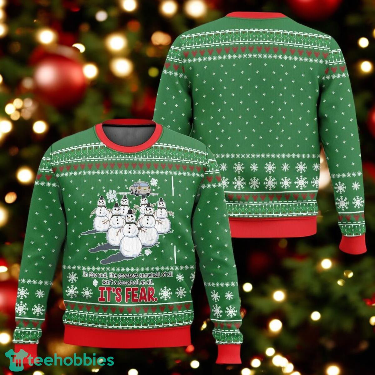 The Greatest Snowball Ugly Christmas Sweater The Office Sweater Dwight Schrute Holiday Sweater