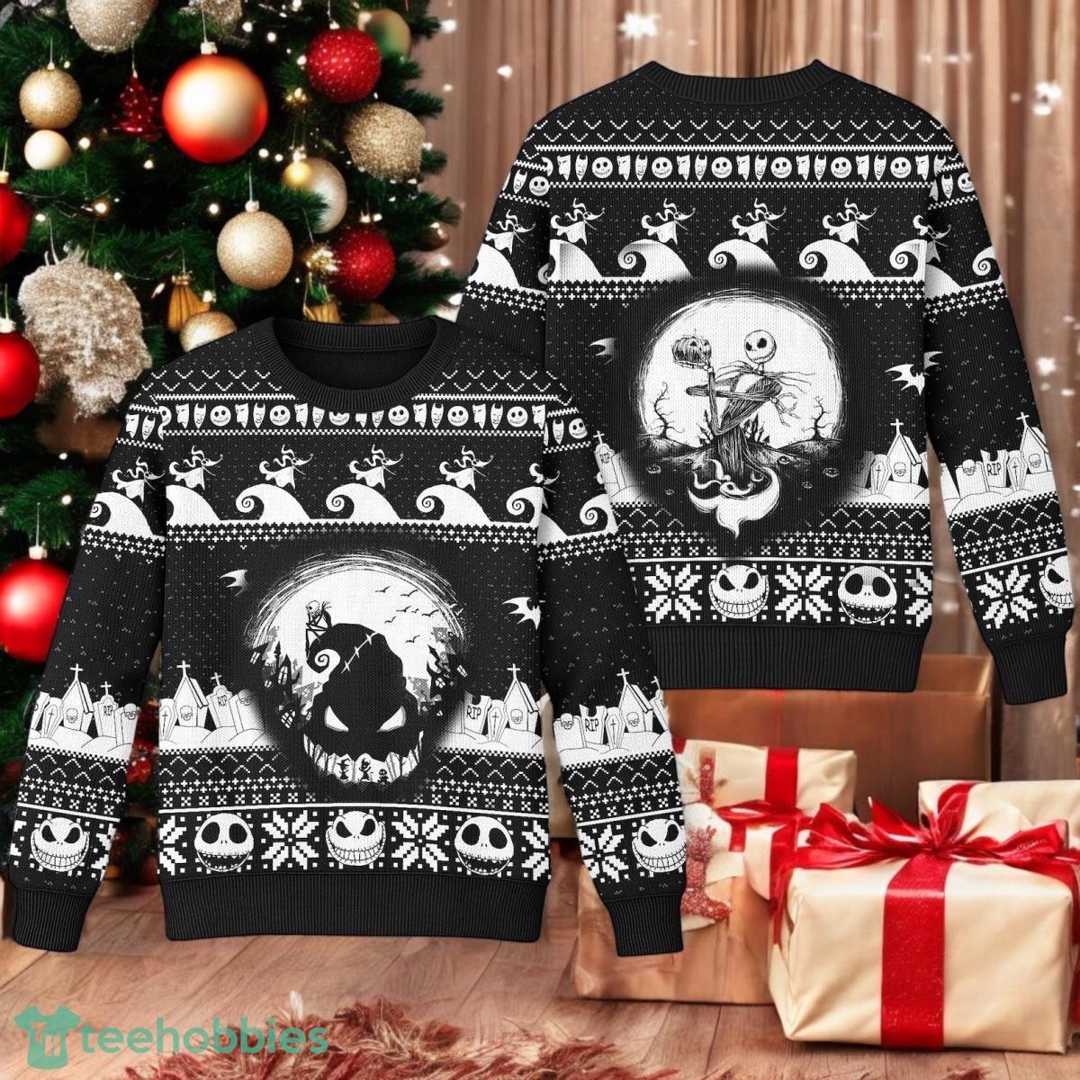 The Nightmare Before Christmas Horror Halloween Ugly Christmas Sweater Xmas 3D Sweater Christmas Gift Idea