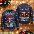This Is Going To Be A Really Great Ugly Christmas Sweater US President Santa Xmas Holiday Gift