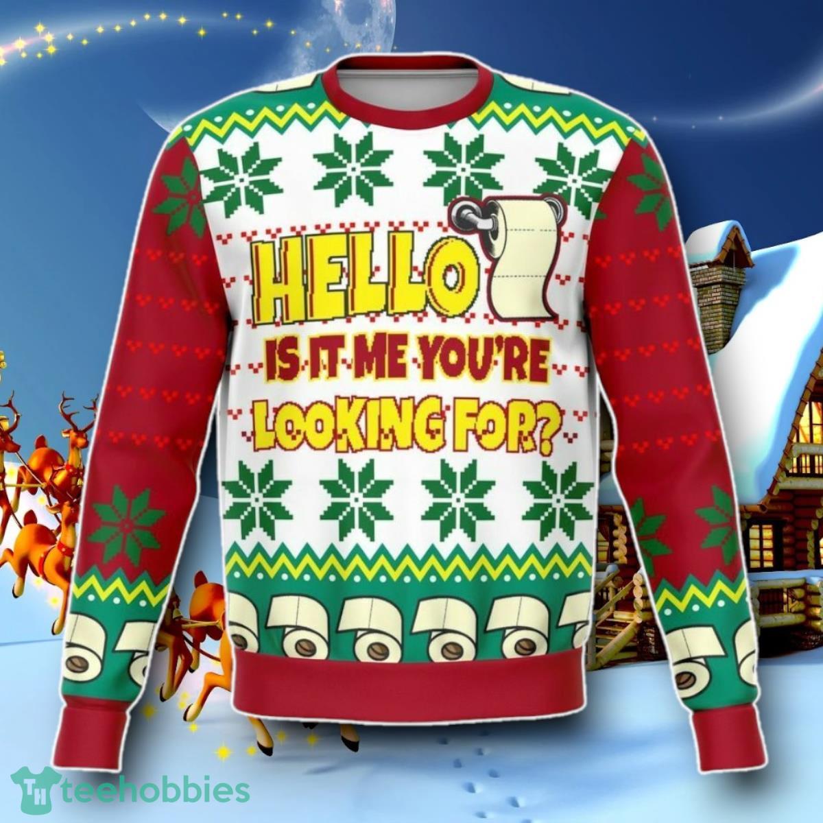 Tissue Hello Ugly Christmas 3D Sweater Unisex Holiday Special Gift Jumper