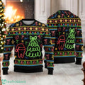 Tooth With Santa Hat Ugly Christmas Sweater Christmas Tree Neon Lights Sweater