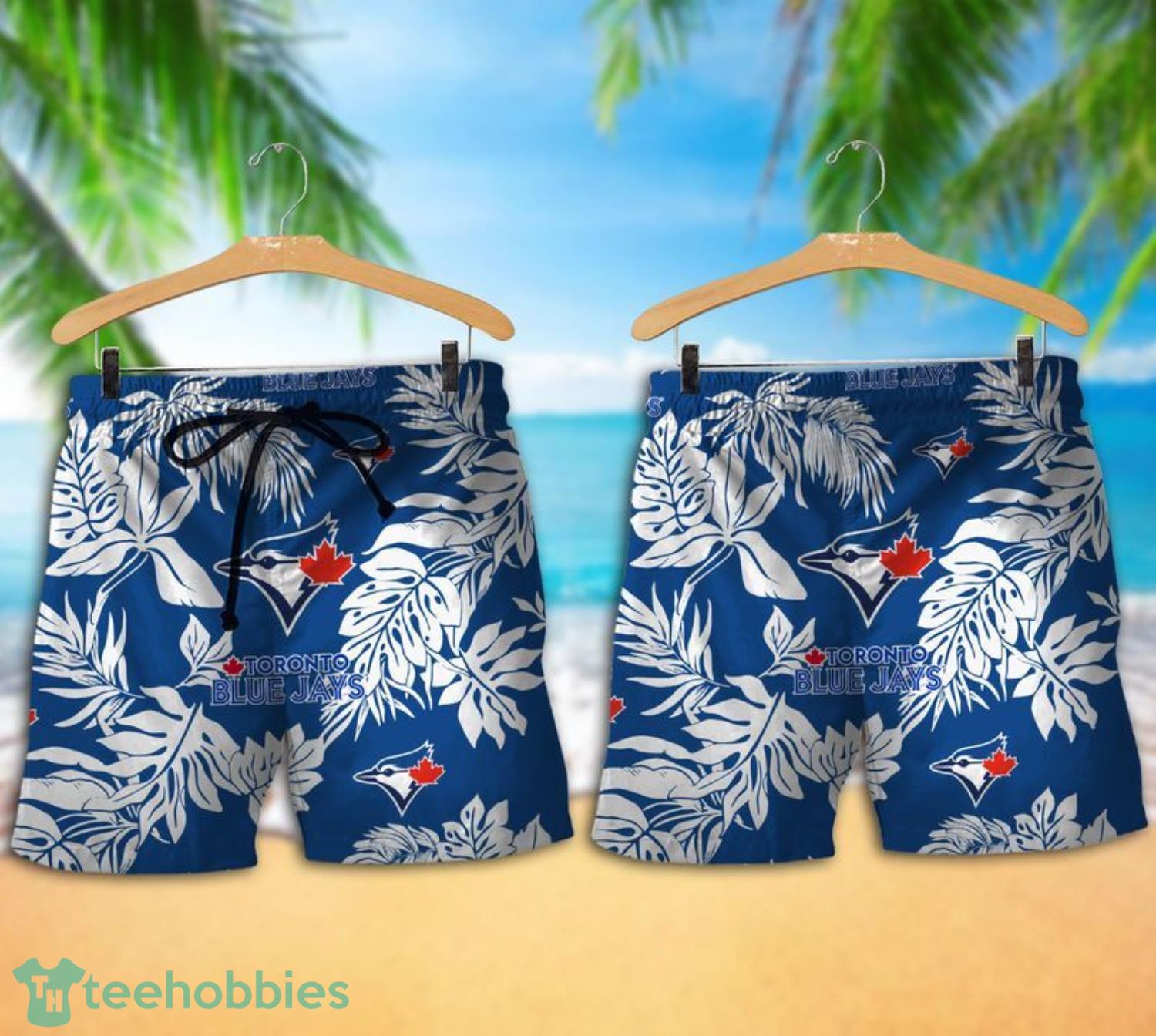 Toronto Blue Jays Tropical Pattern Combo Hawaii Shirt and Shorts For Fans