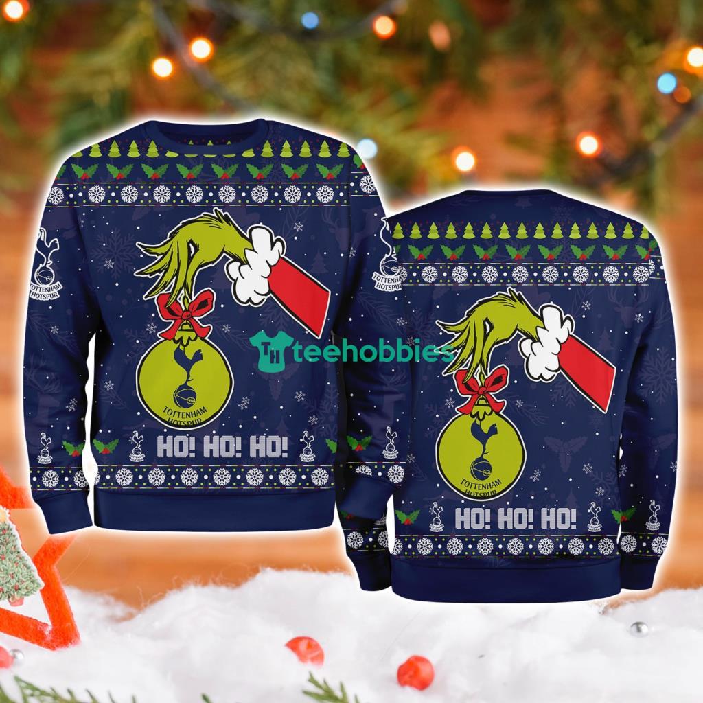 Tottenham Grinch Hand Ugly Christmas Sweater 3D