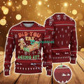 Ugly Christmas Sweater With Snowflake Pattern Featuring Nurse Gingerbread Men And Funny Medical Quote