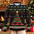 Ugly Submarine Christmas Sweater Funny Submarine Tree Holiday