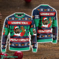 Ugly Sweater Cat Lover Wishing You A Meowy Catmas Ugly Christmas Sweater Holiday Sweater