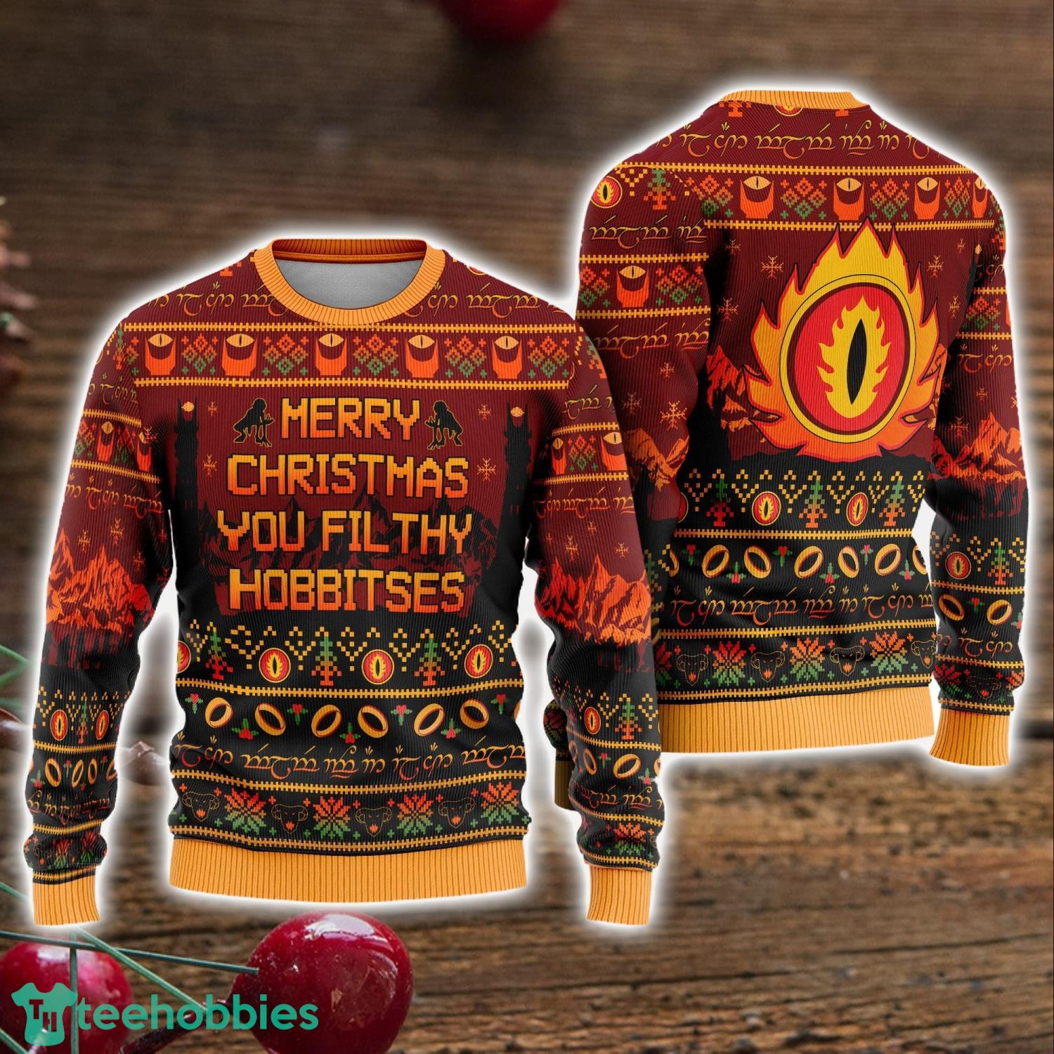 Ugly Sweater You Filthy Hobbitses Christmas Gifts Lotr Ugly Christmas Sweater Holiday Gift