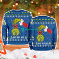 Union Sg Grinch Hand Ugly Christmas Sweater 3D