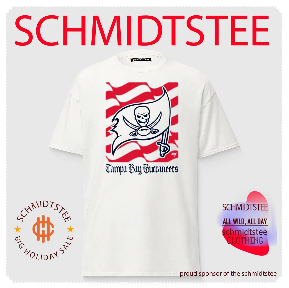 Tampa Bay Buccaneers American 250th Flag Heritage Wordmark shirt