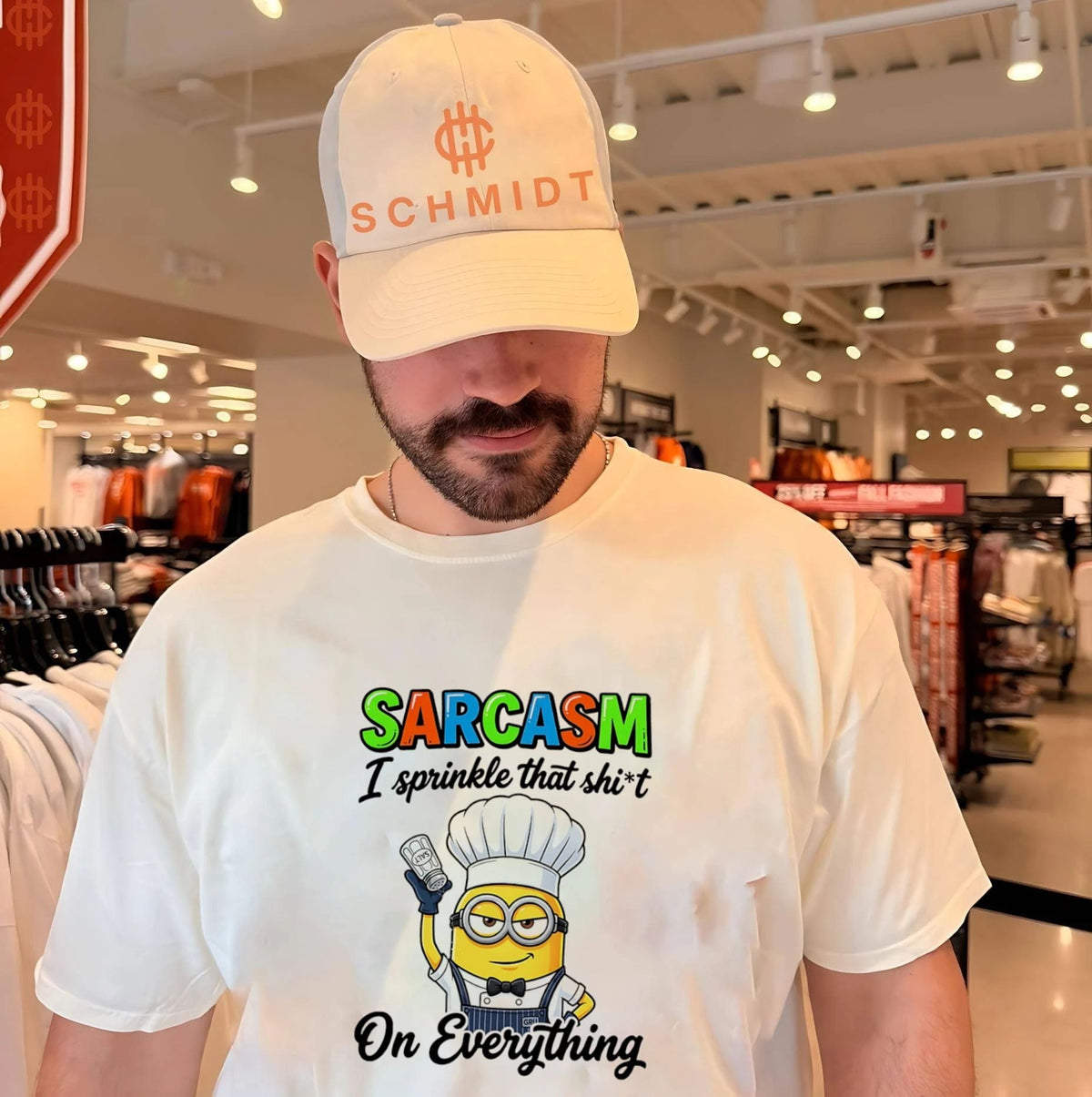 Sarcasm I sprinkle that shit on everything Minion shirt