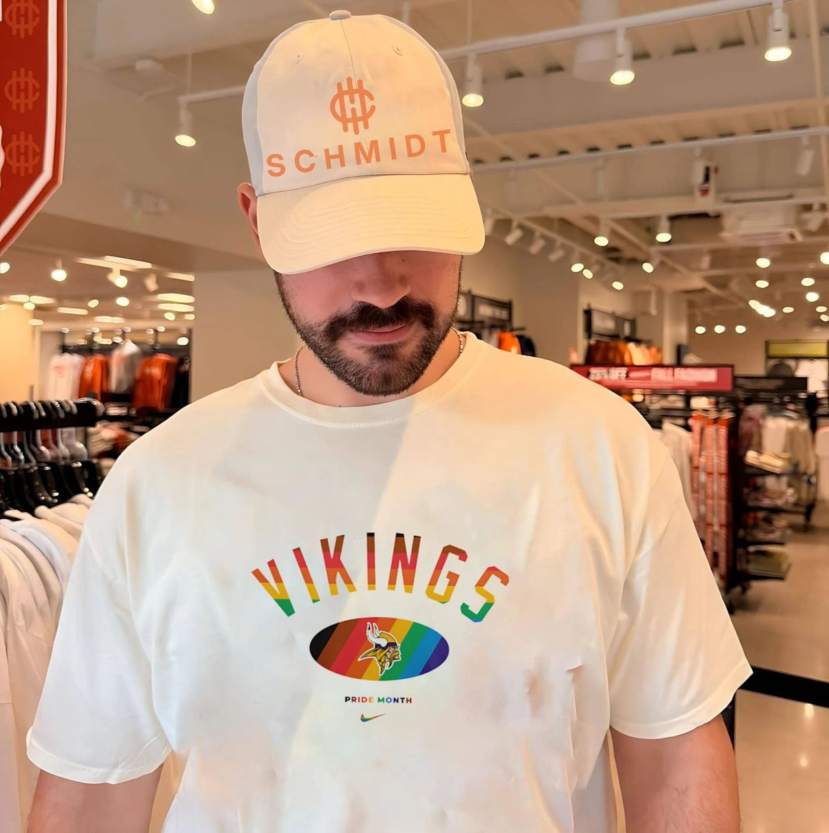 Minnesota Vikings Pride Month Rainbow logo shirt