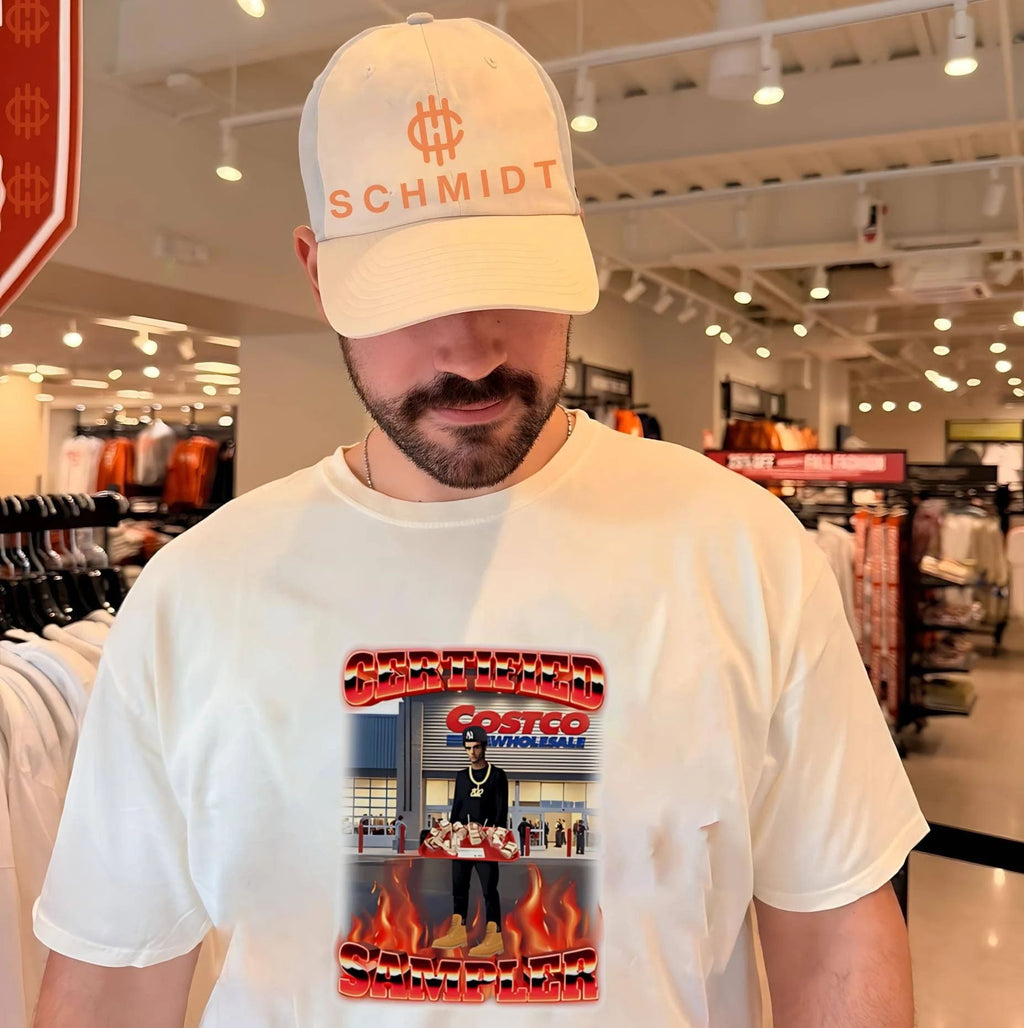 Certified sampler Costco funny graphic shirt