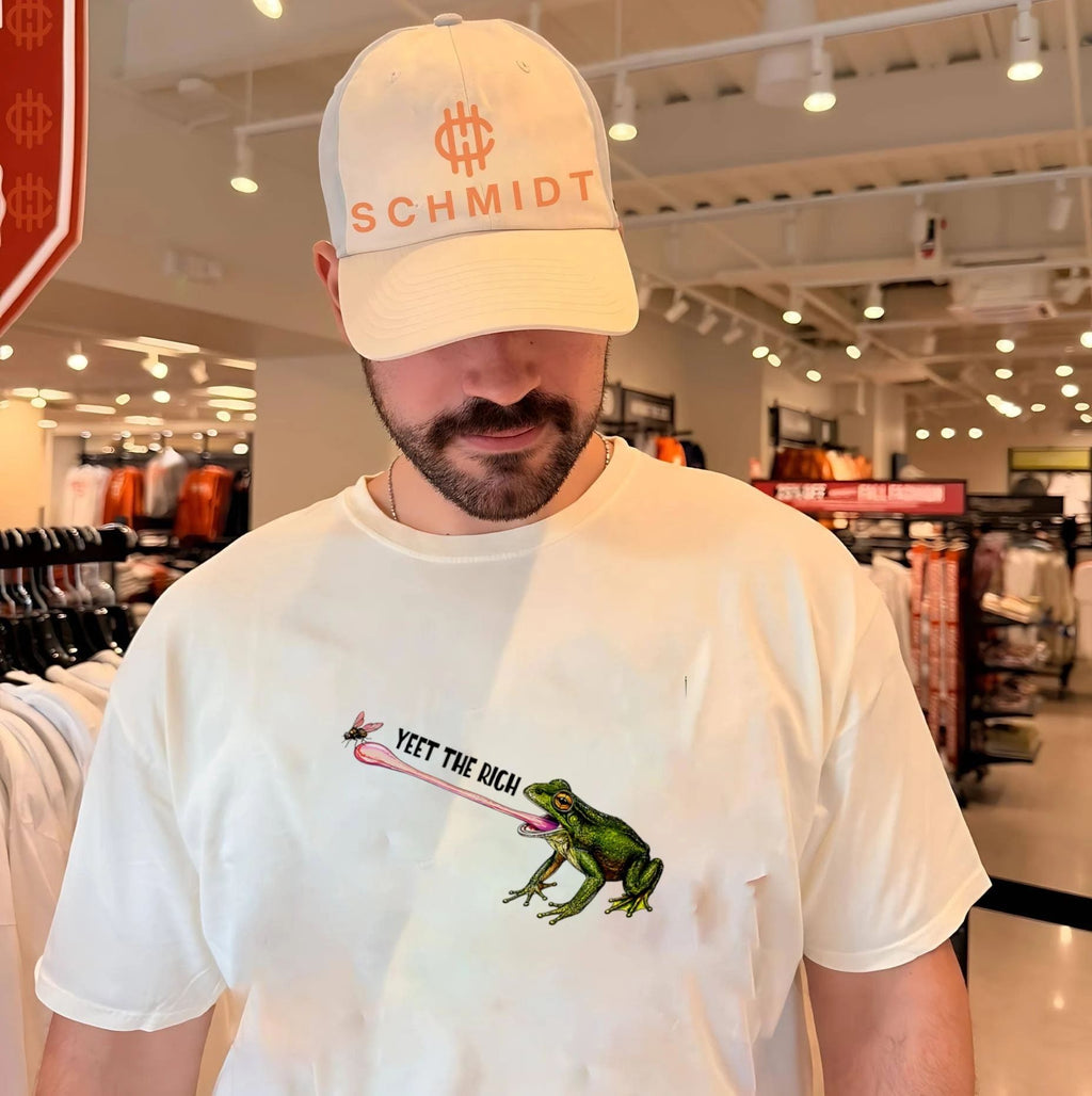 Yeet the rich frog graphic shirt