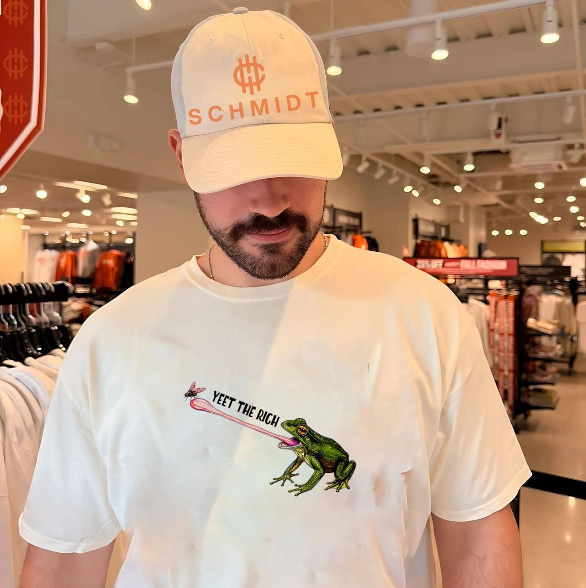 Yeet the rich frog graphic shirt