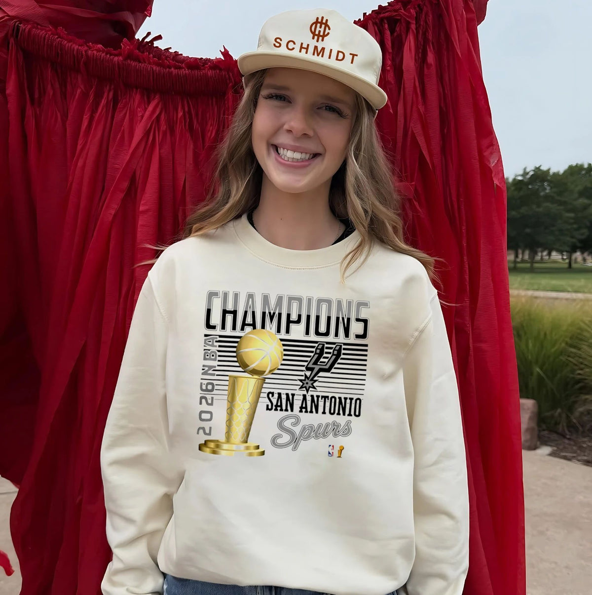 San Antonio Spurs NBA Champions 2026 trophy classic shirt