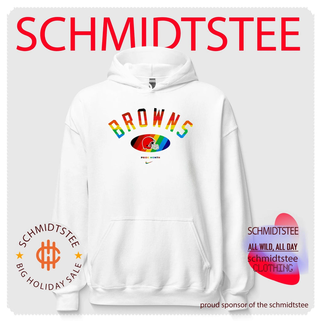 Cleveland Browns Pride Month Rainbow logo shirt