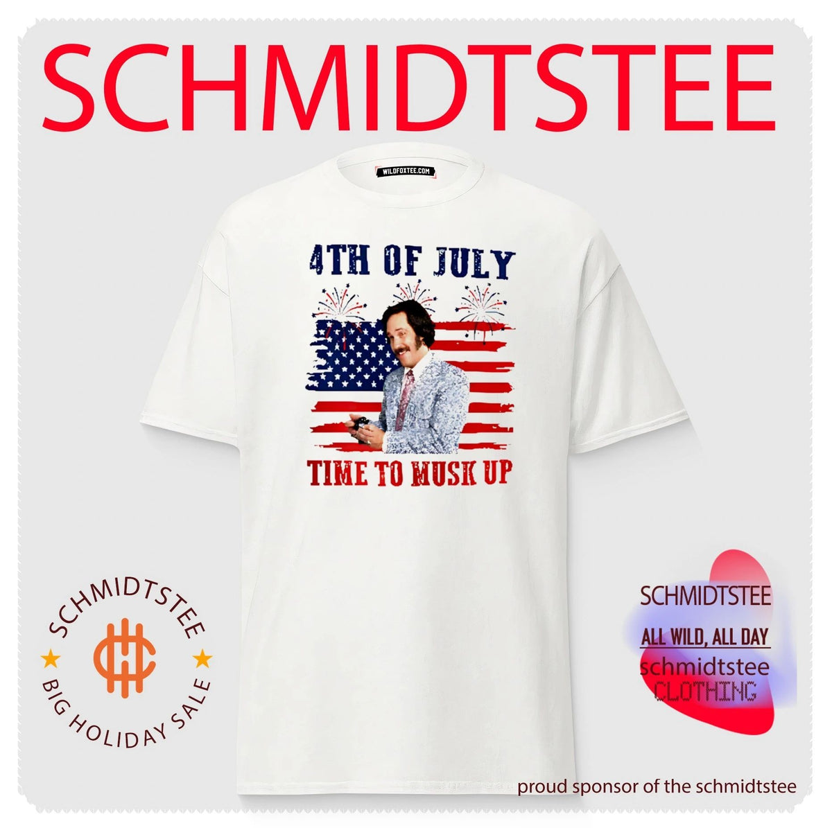 Brian FanBrian Fantana Time To Musk Up Funny Anchorman 4th of July shirt