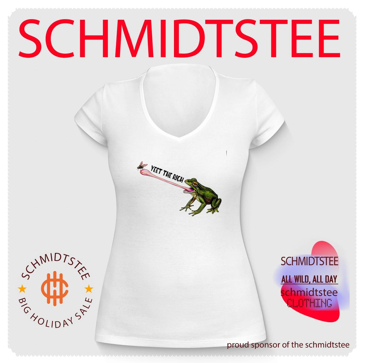 Yeet the rich frog graphic shirt