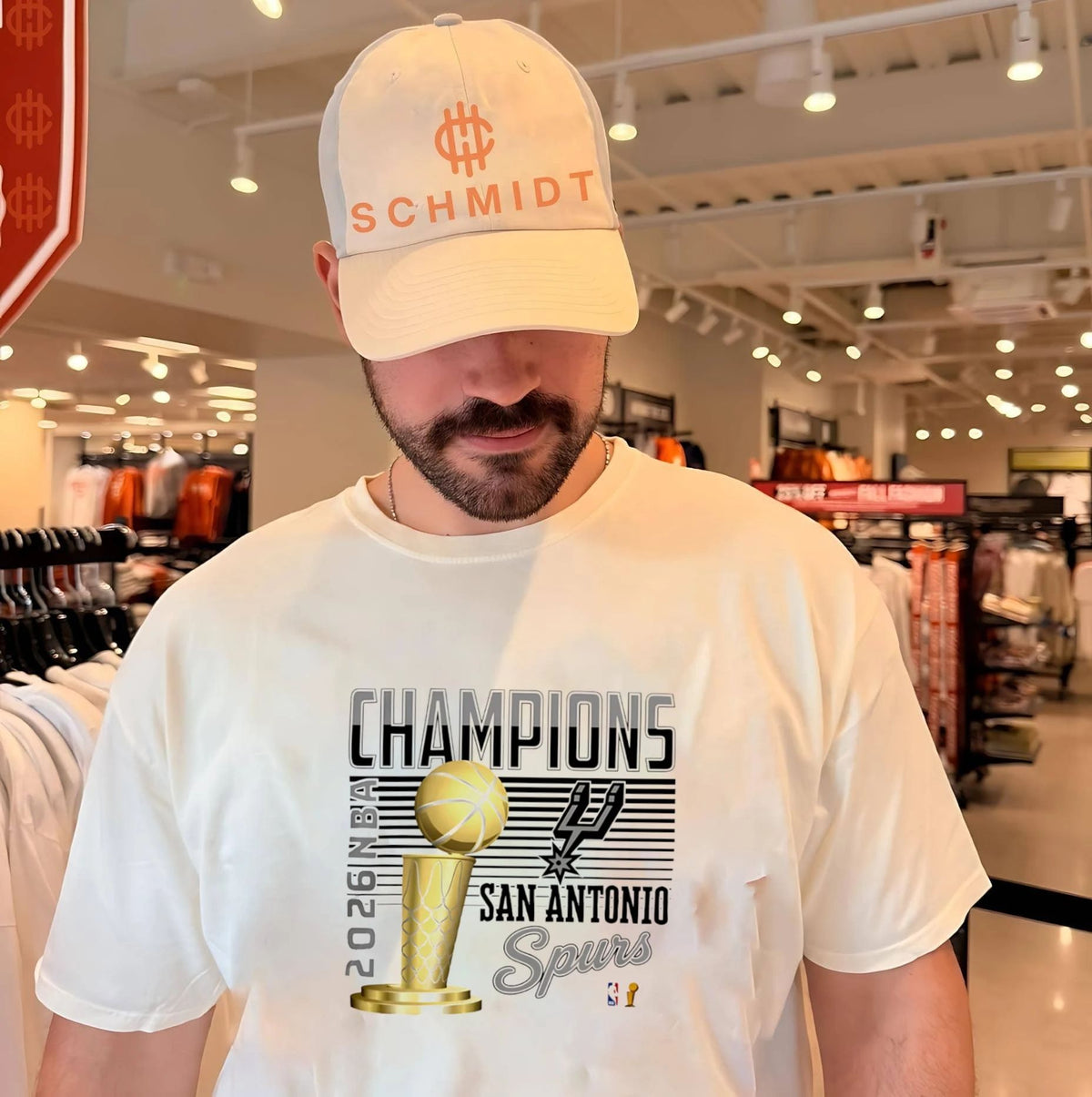 San Antonio Spurs NBA Champions 2026 trophy classic shirt