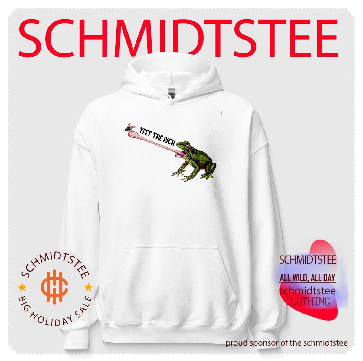 Yeet the rich frog graphic shirt