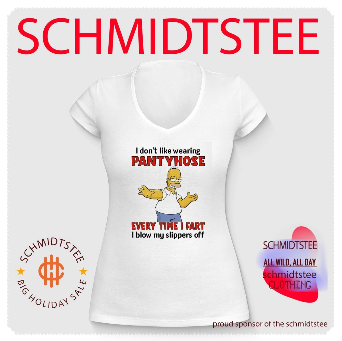 I don’t like wearing pantyhose every time I fart I blow my slippers off Simpson shirt