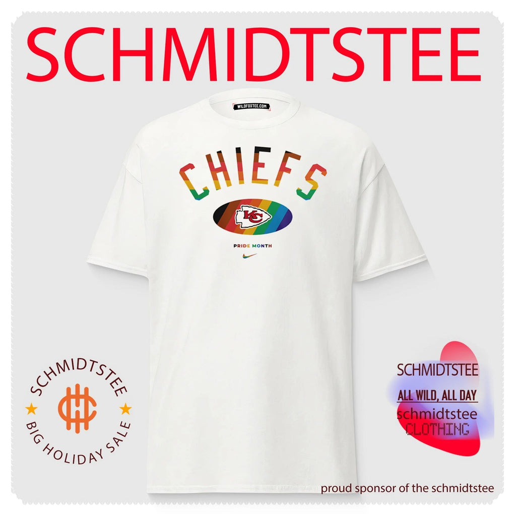 Kansas City Chiefs Pride Month Rainbow logo shirt