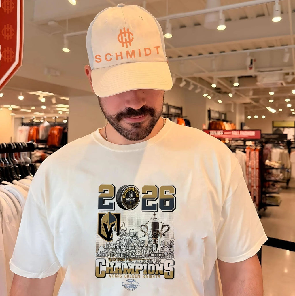 Vegas Golden Knights 2026 Western Conference Champions skyline shirt