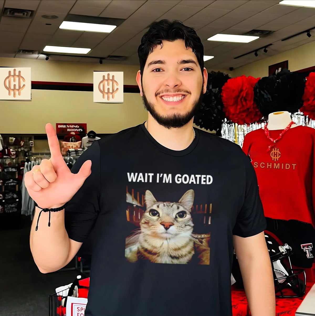 Eric Hartman Wait I’m Goated Meme Cat Shirt