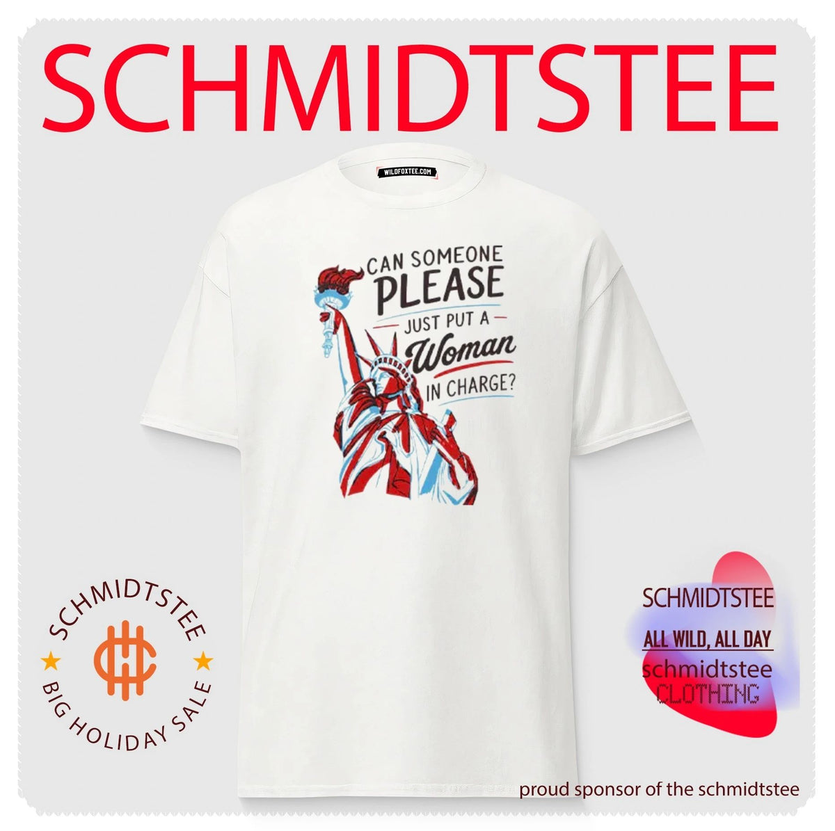 Can Someone Please Just Put A Woman In Charge Feminist 4th of July Shirt