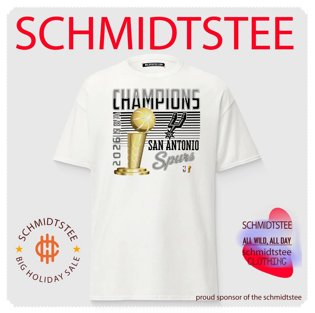 San Antonio Spurs NBA Champions 2026 trophy classic shirt